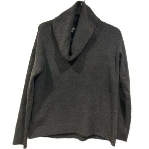 Barefoot Dreams EcoChic Dark Charcoal Gray Size Small Cowl Neck Pullover